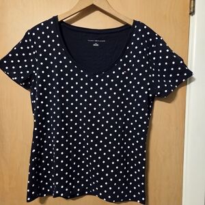 Tommy Hilfiger V-neck polka dot top